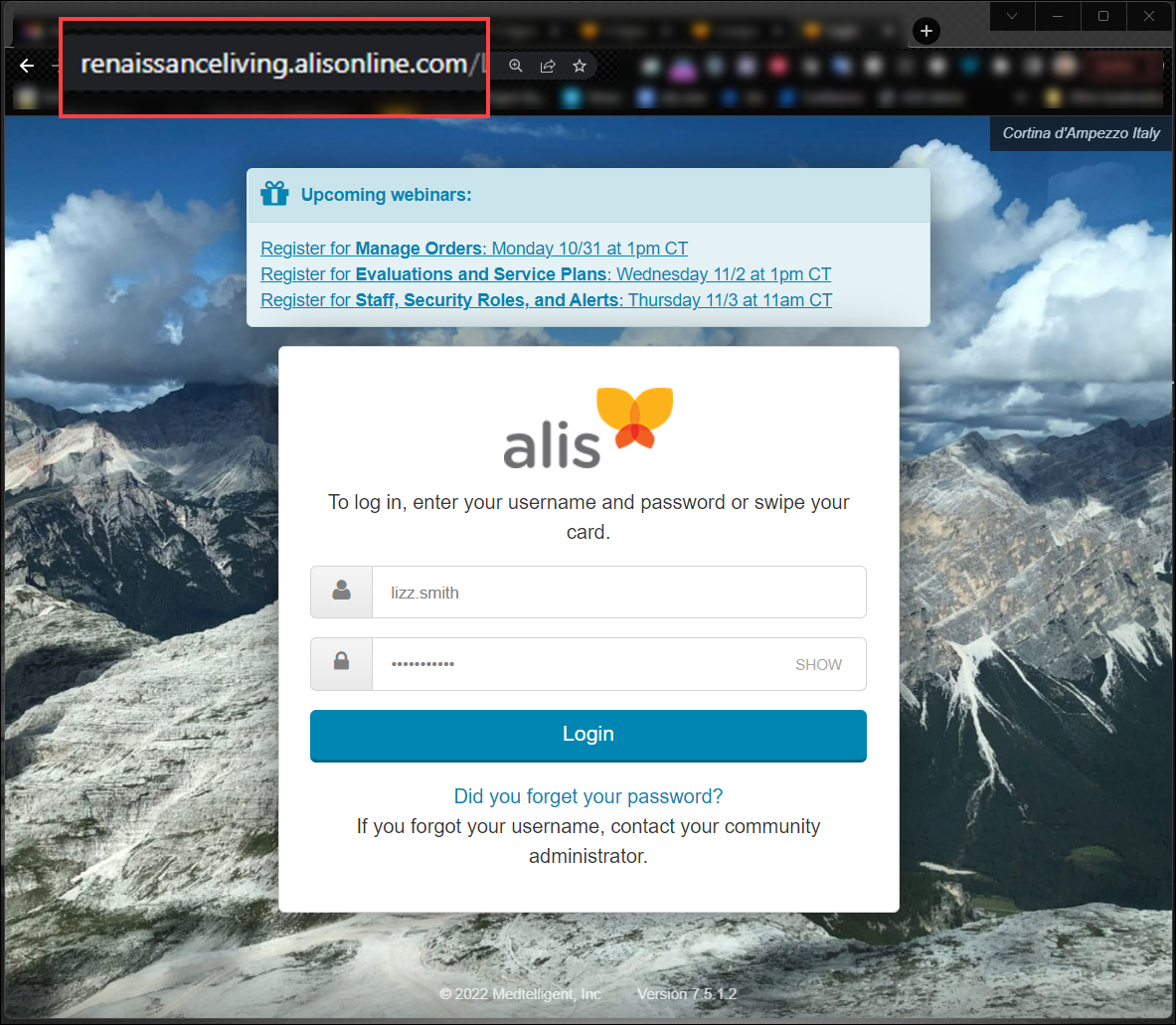 ALIS Login Basics Medtelligent