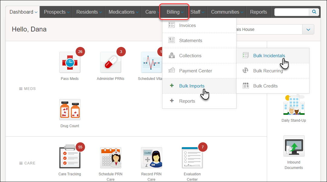 how-to-add-incidental-charges-in-bulk-medtelligent