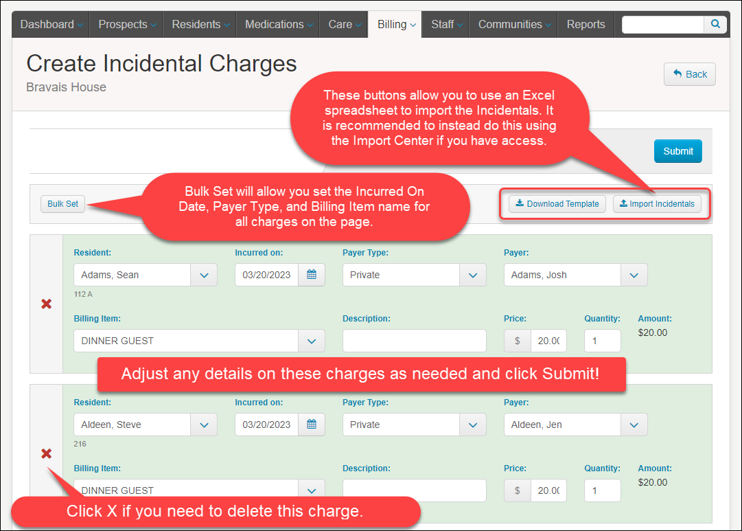 how-to-add-incidental-charges-in-bulk-medtelligent