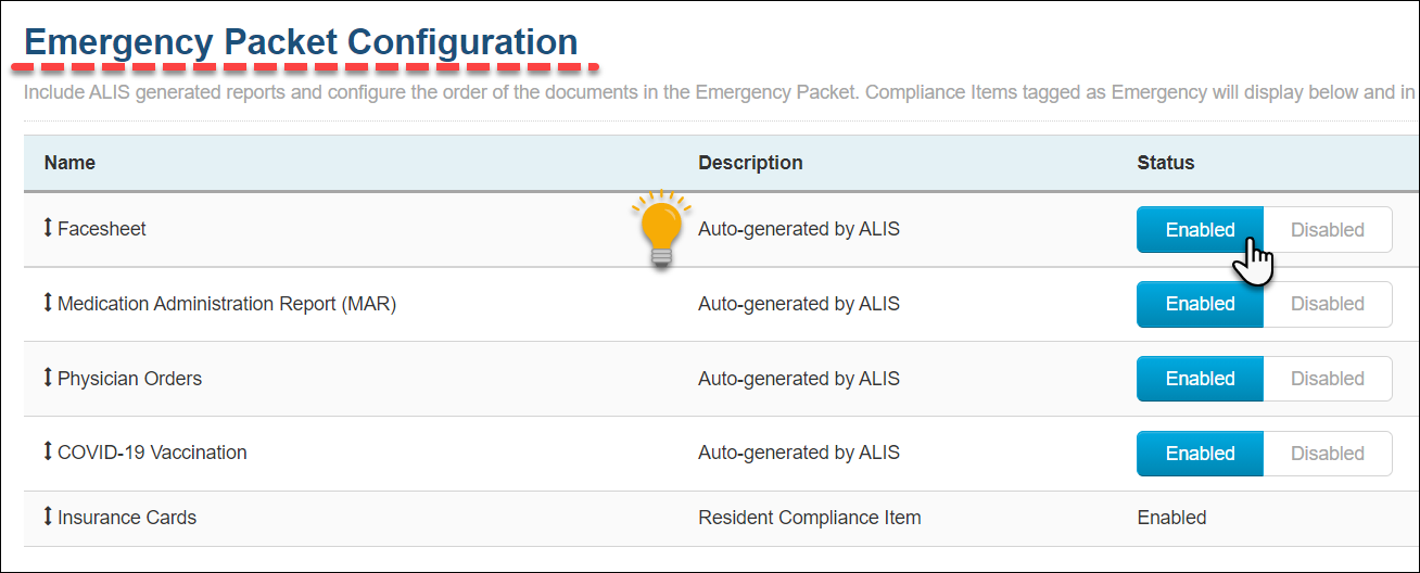 How to set up your Emergency Packet Medtelligent