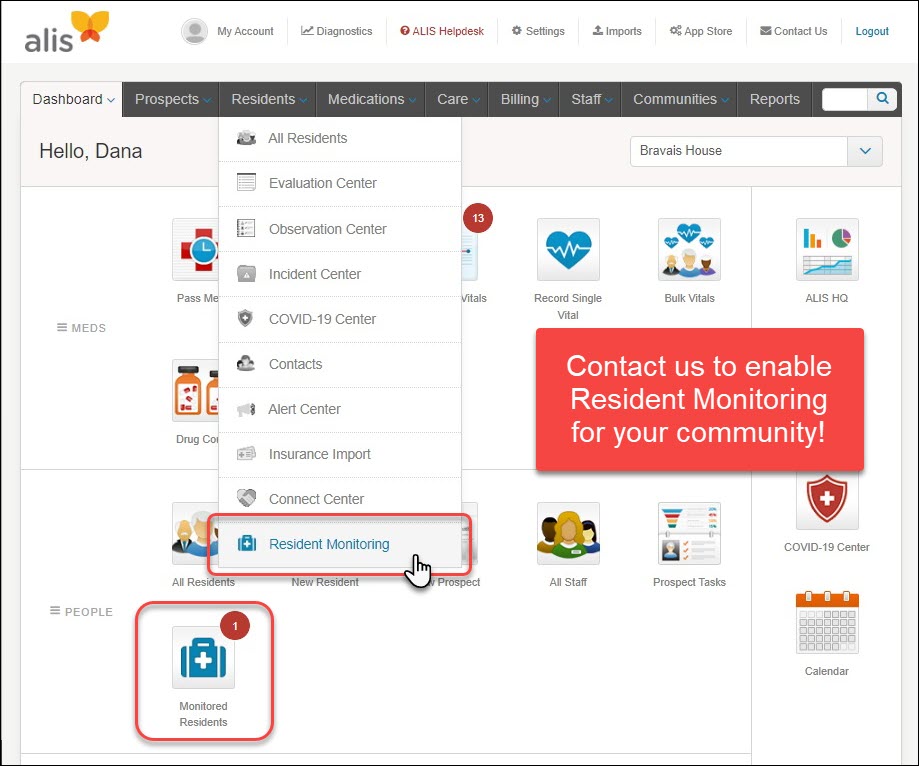 Resident Monitoring Medtelligent